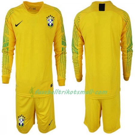 Fußballtrikots Brasilien Kinder WM 2018 Langarm Heimtrikotsatz kaufen